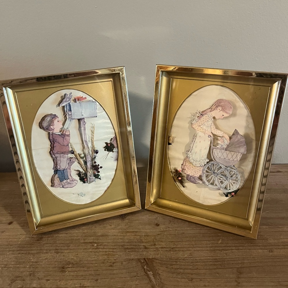 Vintage‎ Elegant Gold Picture Frame Set